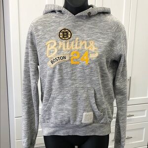 Boston Bruins Heather Gray Pullover Hoodie – Women’s XS / Youth L/XL